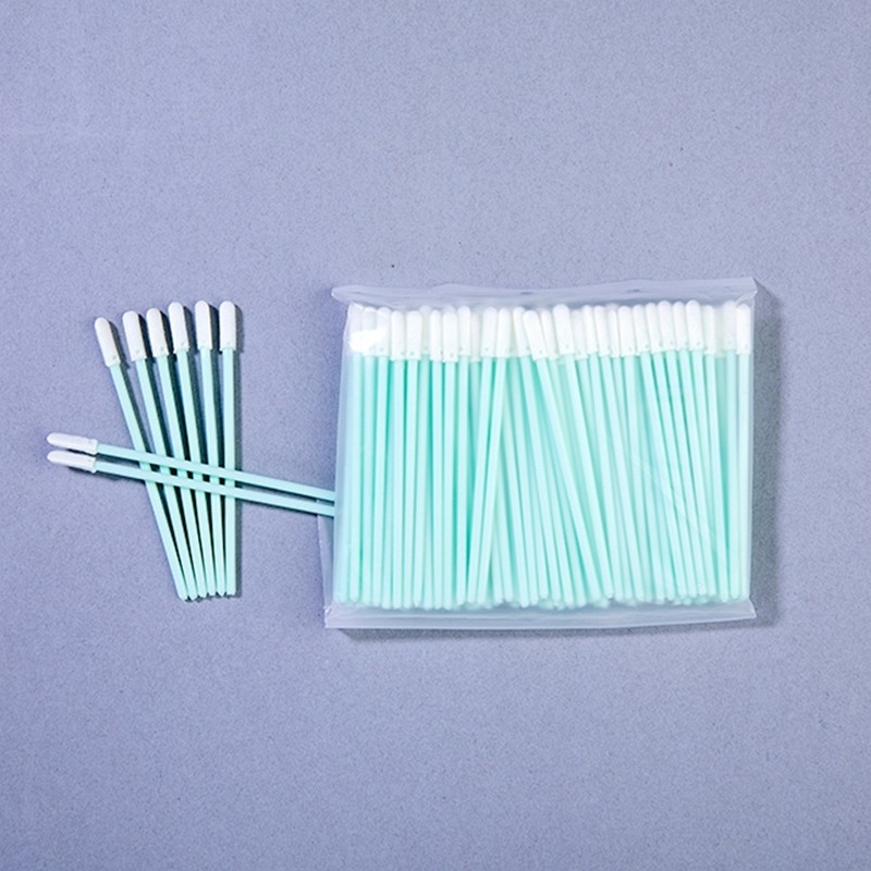 Outils de nettoyage à micro rainures TX750 Type 76mm écouvillons en mousse avec poignée PP robuste