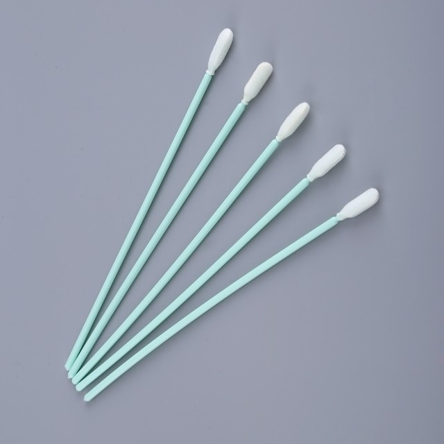 Swabs à pointe en mousse à manche longue de 163 mm Swabs de nettoyage de précision noir/vert/bleu (TX 740) pour l'électronique et le nettoyage des fentes
