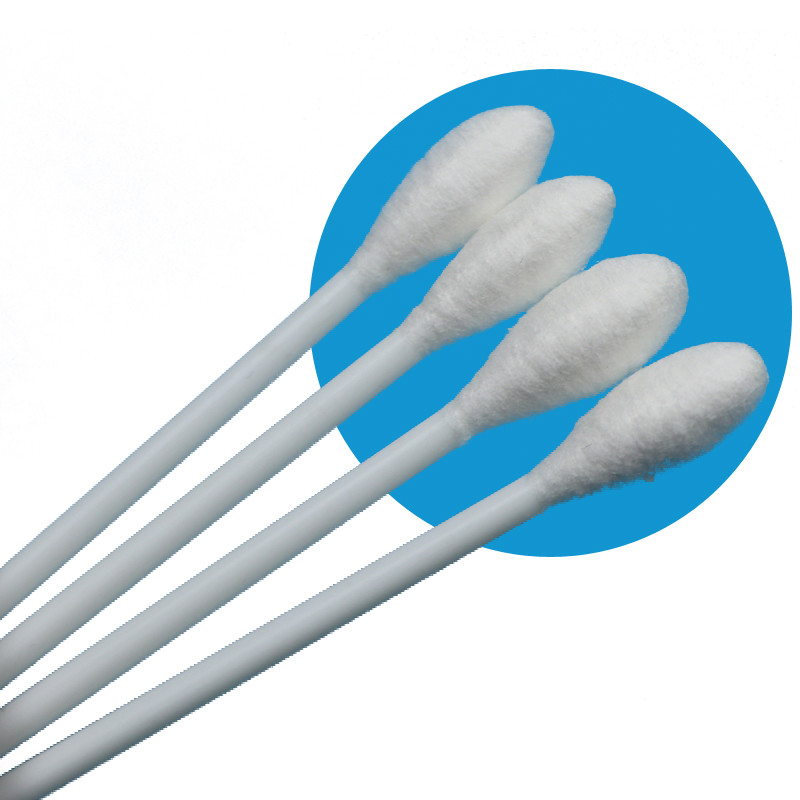 10 cm de bâtonnet en PP à tête ronde de coton à boutons médicaux Qtips Applicateur de coton