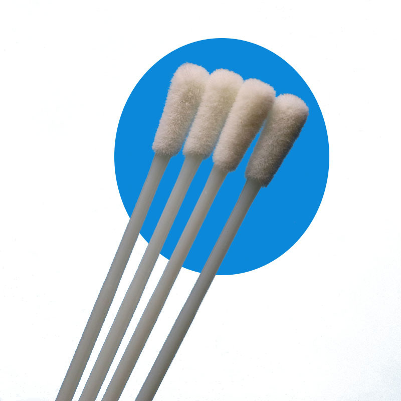 Écouvillon d'échantillonnage oral en nylon floqué emballé individuellement de 146 mm, écouvillon de prélèvement stérile sans point de rupture pour usage médical