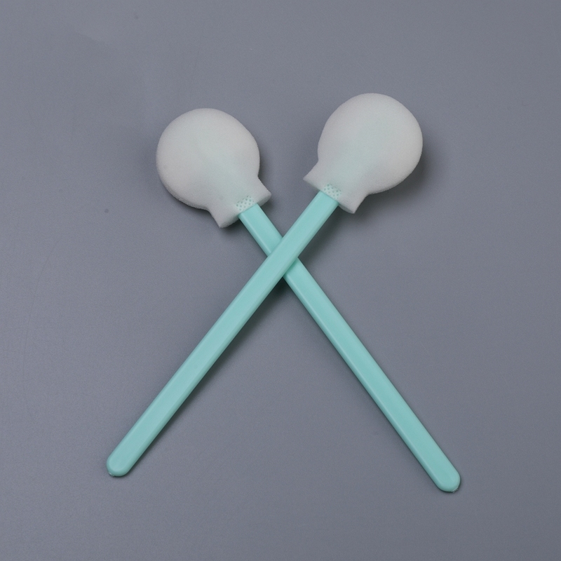 Non-Fluorescent Medical Sponge Applicator: 30mm Broad Round Tip for Large Surface Wound Cleansing & Sensitive Tissue Safe