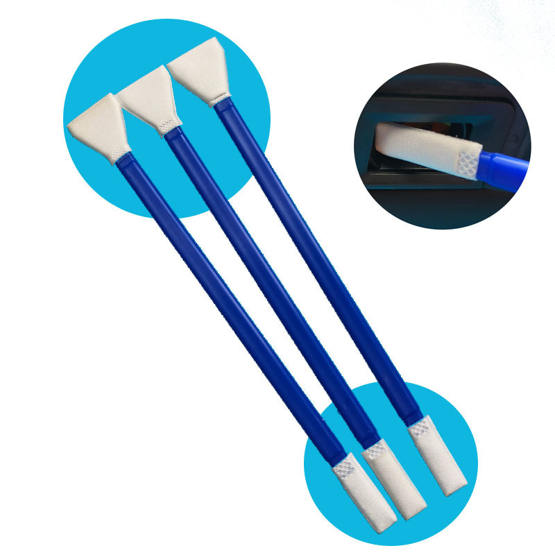 Swab de nettoyage en microfibre enveloppé individuellement avec capteur à double extrémité Swab APS-C Swab de nettoyage par caméra avec poignée bleue