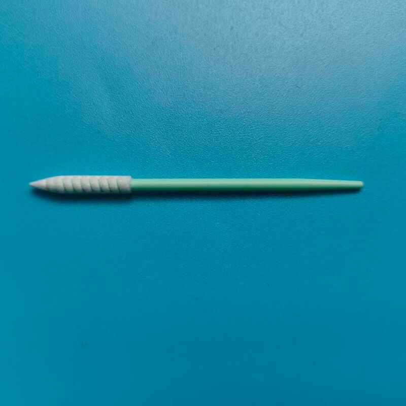 Bâton éponge pointu en PP rigide, longue spirale, écouvillon de détail, nettoyage de précision, pointe en mousse, pour salle blanche, 752