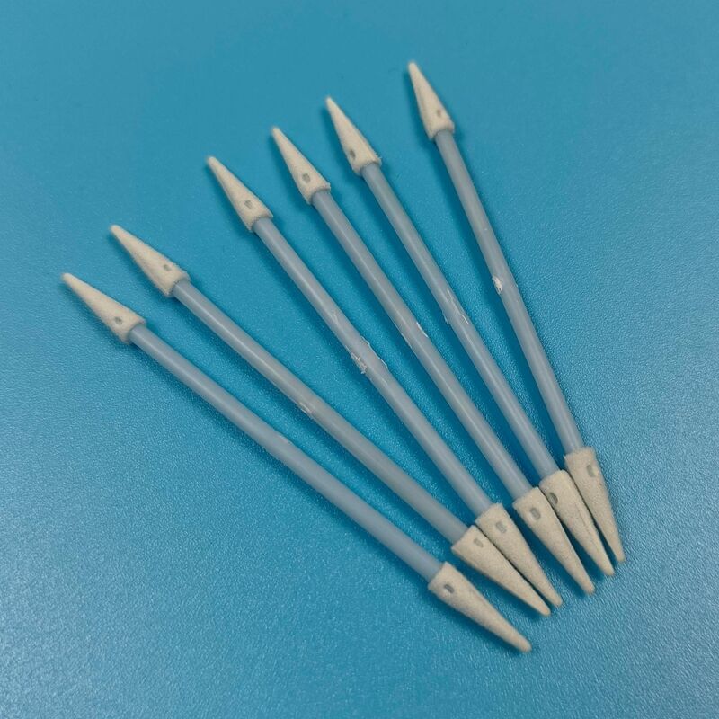 Poignée bleue non pelucheuse, Mini-écouvillon pointu de 3.6mm, pour nettoyage de voiture, tampon de détail, nettoyage de précision, tampon en mousse ESD pour salle blanche