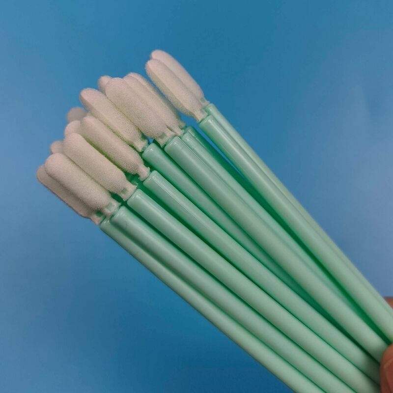 TX709 vert PP bâton éponge de nettoyage de précision écouvillon salle blanche mousse pointe détaillant écouvillon électronique écouvillon de nettoyage