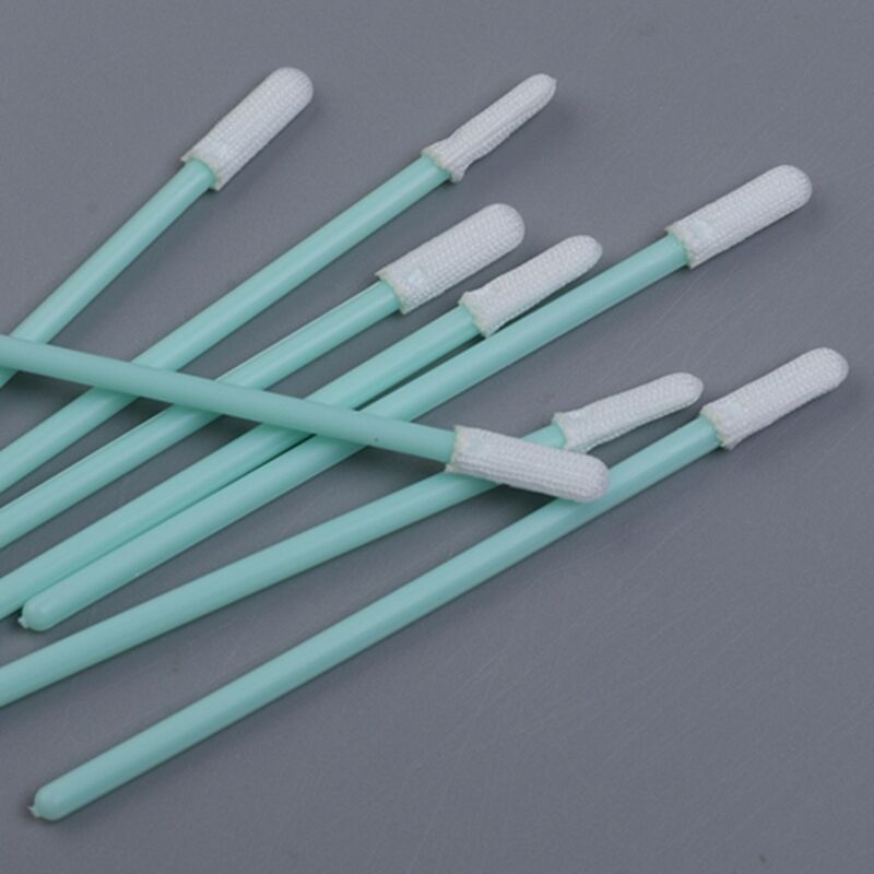 70 mm écouvillon en polyester à petite tête - pointe ultra-mince de 2 mm - pour le flux de PCB, la pâte de soudure, les broches de connecteur et les emplacements de capteurs - 100 pièces