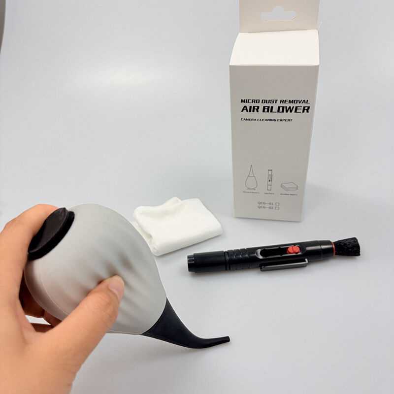 Air Blower Cleaning Kit - Lens Pen & Microfiber Cloth in Paper Box - for DSLR, Mirrorless Sensor, Lens Glass & Viewfinder - Customizable