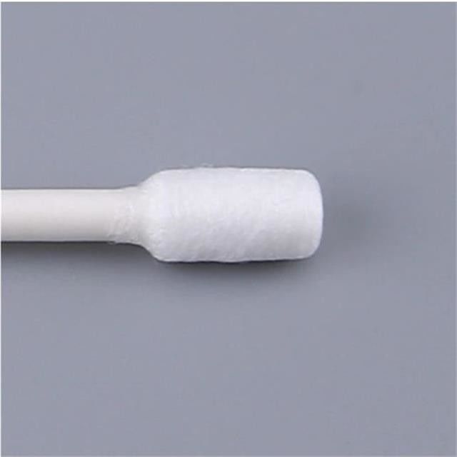 Manche de papier sans lingots de coton à tête plate pour le nettoyage en salle blanche et industriel