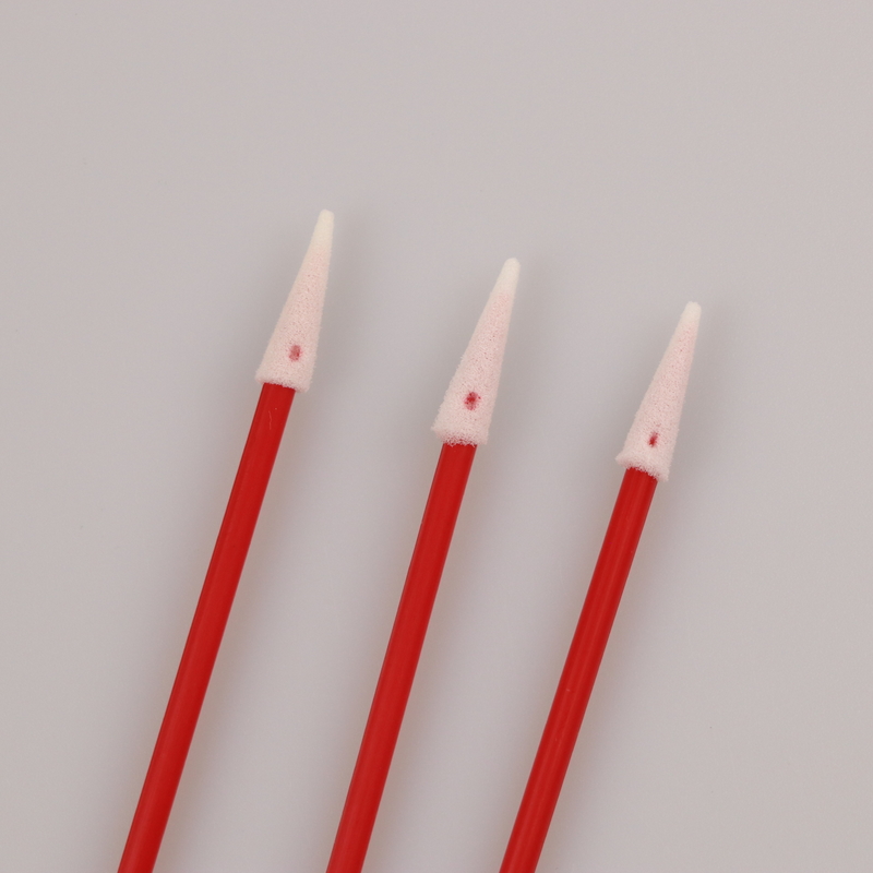 100pcs l'utilisation industrielle pp rouges collent le nettoyage de casque de Mini Pointed Foam Swab For
